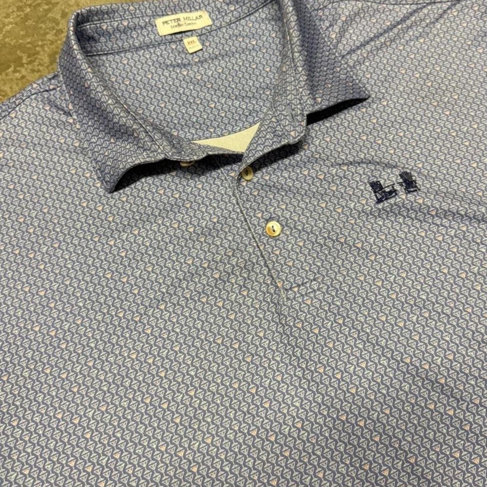 Peter Millar Summer Comfort Men's Performance Golf Polo Sz XXL